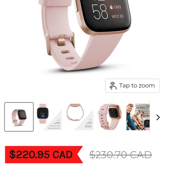 Fitbit Versa 2 Smartwatch, open box. - Picture 15 of 15
